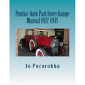 Pontiac Auto Part Interchange Manual 1927-1935
