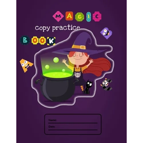 Magic copy practice book: Cute Letter Tracing Notebook for Toddlers 2-4 Years Old, dyslexia tools with calligraphy kits for kids and scholastic