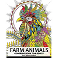 Farm Animal Coloring Books for Adults: Animal Relaxation and Mindfulness (Duck, Horse, Cow, Chicken, rabbit, pig and friend)