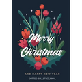 Merry Christmas and Happy New Year Dotted Bullet Journal: Cheaper and More Useful than a Card! (Blue Holly) Medium A5 - 5.83X8.27