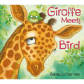 Giraffe Meets Bird