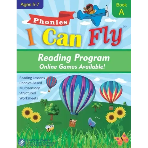 I Can Fly Reading Program with Online Games, Book A: Orton-Gillingham Based Reading Lessons for Young Students Who Struggle with Reading and May Have