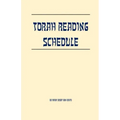 Torah Reading Schedule