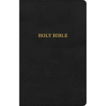 KJV Thinline Reference Bible, Black Leathertouch