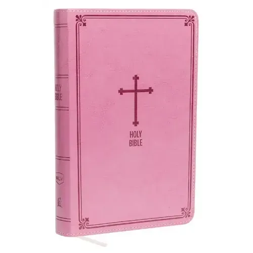 NKJV, Deluxe Gift Bible, Imitation Leather, Pink, Red Letter Edition