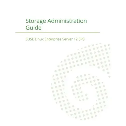 SUSE Linux Enterprise Server 12 - Storage Administration Guide