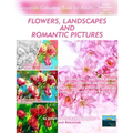 Flowers, Landscapes and Romantic Pictures - Grayscale Colouring Book for Adults (Deshading): Ready to Paint or Colour Adult Colouring Book with Lovely
