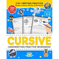 Cursive Handwriting Practice Workbook for 3rd 4th 5th Graders: Cursive Letter Tracing Book, Cursive Handwriting Workbook for Kids to Master Letters, W
