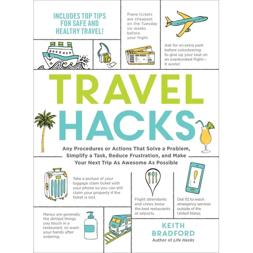 Travel Hacks: Any Procedures or Actions That Solve a Problem, Simplify a Task, Reduce Frustration, and Make Your Next Trip as Awesome as Possible