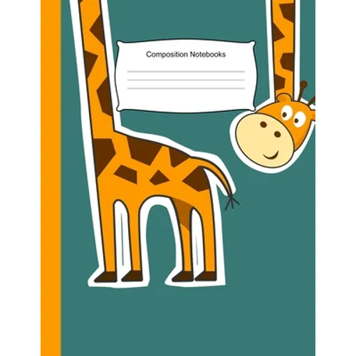 Composition Notebooks: 8.5 x 11,100 Wide Ruled Line Paper, Cute School Notebook, School Composition Notebooks, Back to school, Giraffe