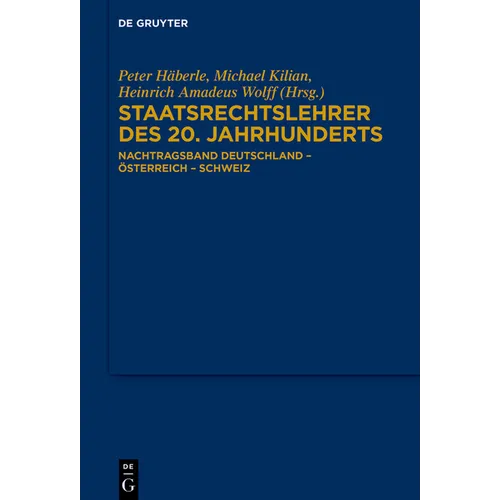 Staatsrechtslehrer des 20. Jahrhunderts