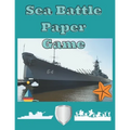 Sea Battle Paper Game: Battleship Paper Game Grid, Sea Battle Book, Activity Book for Children and Adults