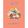 Vibrant Tasty Cartoons Coloring Book: Funny Delicious Cartoon Character Adult Coloring Book of Faces, Meal, Fruits, Vegetables and snacks