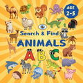 Search & Find Animals: A Fun Search & Find Activity Book for Toddlers and Kids 2-6 Years Old With Cats, Dogs, Monkeys and Many Other Animals