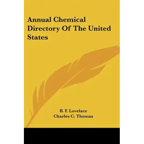 Annual Chemical Directory Of The United States