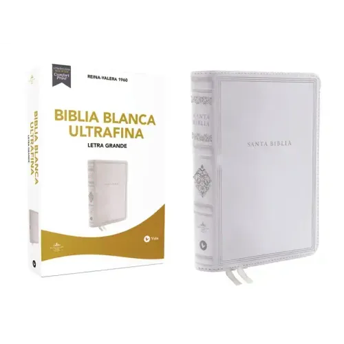 Rvr60, Santa Biblia, Ultrafina, Letra Grande, Bodas, Bautismo, Presentación/Dedicación Y Cumpleaños, Leathersoft, Blanco, Comfort Print