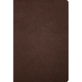 KJV Large Print Thinline Bible, Holman Handcrafted Collection, Brown Premium Goatskin