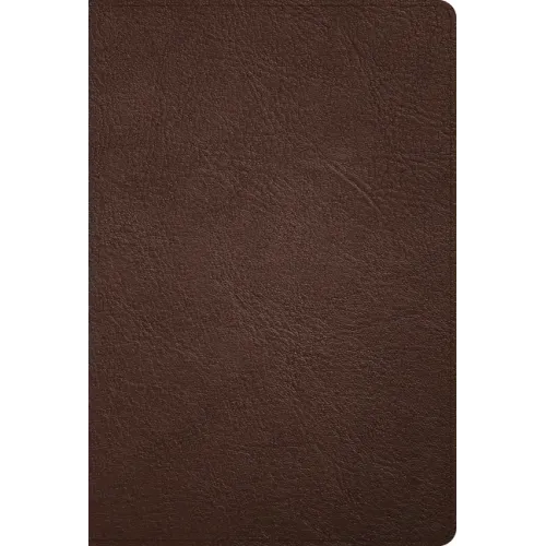KJV Large Print Thinline Bible, Holman Handcrafted Collection, Brown Premium Goatskin