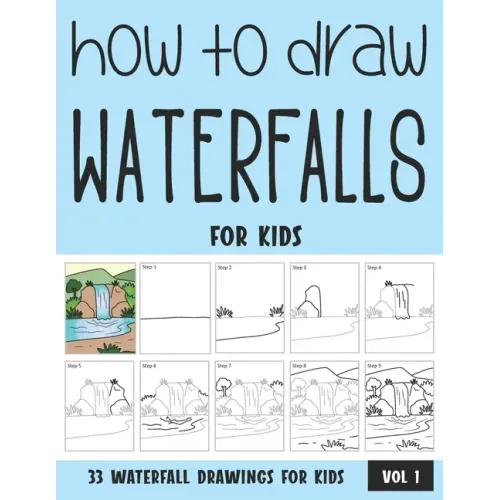 How to Draw Waterfalls for Kids