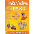Tinkeractive Pre-K 3-In-1 Workbook: Math, Science, English Language Arts