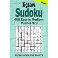 Jigsaw Sudoku Puzzle Book for Adults: 400 Easy to Medium Puzzles 9x9 (Volume 1)