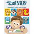 Animals Deep Fun Learning Book for Kids with Jumbo Flash Cards. Spanish English Bilingual Visual Dictionary: My Childrens learn flashcards alphabet tr