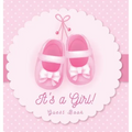 It's a Girl! Baby Shower Guest Book: Pink Ballerina Tutu Theme, Wishes to Baby and Advice for Parents, Guests Sign in Personalized with Address Space,