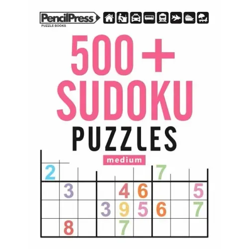 500+ Sudoku Puzzles Medium: Sudoku Puzzle Book Medium (with answers)