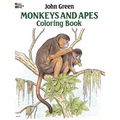 Monkeys and Apes Coloring Book