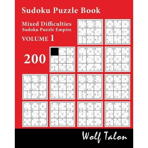 Sudoku Puzzle Book Mixed Difficulties - 200 Puzzles