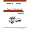 Suzuki Carry DA63T English Factory Parts Manual