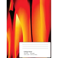 Abstract Flames Composition Notebook: College Ruled 100 Sheets/200 Pages 7.44x9.69