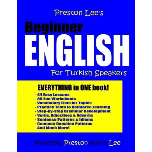 Preston Lee's Beginner English For Turkish Speakers