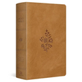 ESV Giant Print Personal Size Bible, Red Letter (Trutone, Nubuck Caramel, Wildflower Design)