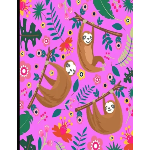 This Is My Super Cute Sloth Puzzle Book: Pink Cover Sloth Puzzle Book With 110 Pages. Tic Tac Toe, Hangman, 4 In A Row & Dots And Boxes Activities Boo