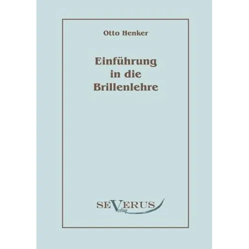 Einführung in die Brillenlehre