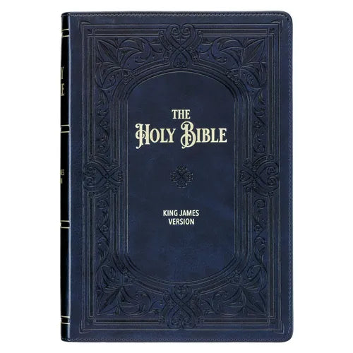 KJV Bible Giant Print Full-Size (Faux Leather, Midnight Blue)