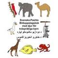 Svenska-Pashto Bilduppslagsbok med djur för tvåspråkiga barn