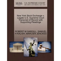 New York Stock Exchange V. Legate U.S. Supreme Court Transcript of Record with Supporting Pleadings