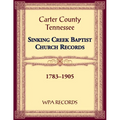 Sinking Creek Baptist Church Records, Carter County, Tennessee, 1783-1905
