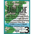 Hiking Around Bariloche Map 3 El Bolson, El Maiten, Lago Puelo National Park, Lago Cholila, Lago Epuyen Complete Trekking/Hiking/Walking Topographic M