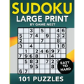 Sudoku Large Print 101 Puzzles Easy to Hard: One Puzzle Per Page - Easy, Medium, and Hard Large Print Puzzle Book For Adults