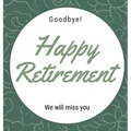 Happy Retirement Guest Book (Hardcover): Guestbook for retirement, message book, memory book, keepsake, retirement book to sign