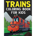 Trains Coloring Book For Kids