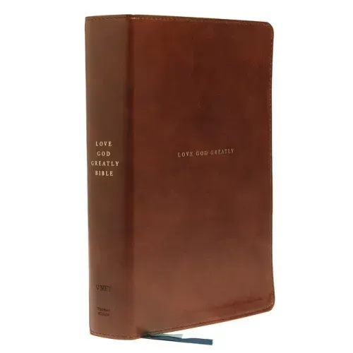 Net, Love God Greatly Bible, Leathersoft, Brown, Comfort Print: Holy Bible