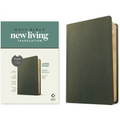 NLT Large Print Thinline Reference Bible, Filament Enabled (Genuine Leather, Olive Green, Red Letter)