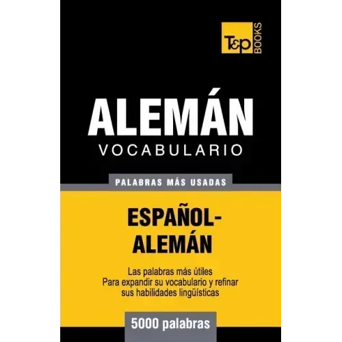 Vocabulario español-alemán - 5000 palabras más usadas