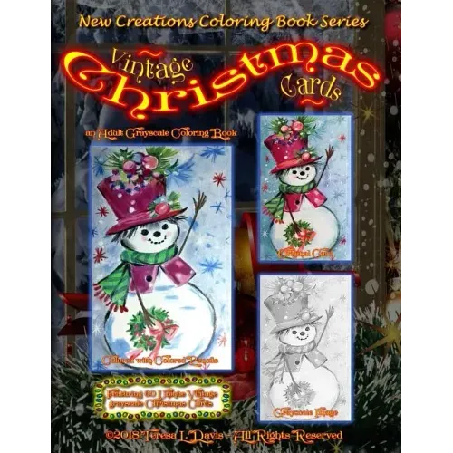 New Creations Coloring Book Series: Vintage Christmas Cards
