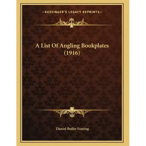 A List Of Angling Bookplates (1916)