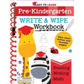 Ready to Learn: Pre-Kindergarten Write and Wipe Workbook: Counting, Shapes, Letter Practice, Letter Tracing, and More!